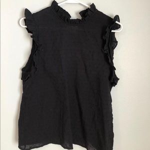 Ruffle tank worn once